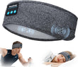 Sleep Headphones Wireless, Bluetooth Sports Headband Headphones with Ultra-Thin HD Stereo Speakers Perfect for Sleeping,Workout,Jogging,Yoga,Insomnia, Air Travel, Meditation (Grey)