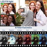 Compact 4K Digital Camera 64MP 18X Zoom for Photography Vlogging Youtube 3'' Flip Screen Flash