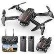 H31 Drone with Camera for Kids and Adults, 3 Speed Adjustment, Optical Flow Positioning, 2 Batteries, Black