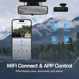 Dash Cam,1080P Car Camera 3” LCD Screen,170° Wide Angle,Wdr,G-Sensor, SD Card(Not Include),Black