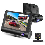 Dash Cam Front and Rear Dash Cam 4 Inch Dashboard Full 170° Wide Angle Backup with Night Vision G-Sensor Parking Monitor Loop Recording Motion Detection