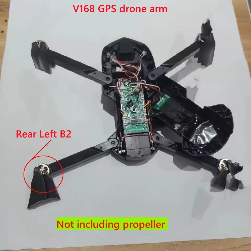 V168 Pro Max Drone Arm with Brushless Engine Original V168 GPS Drone Arms Quadcopter Drone V168 PRO Arms