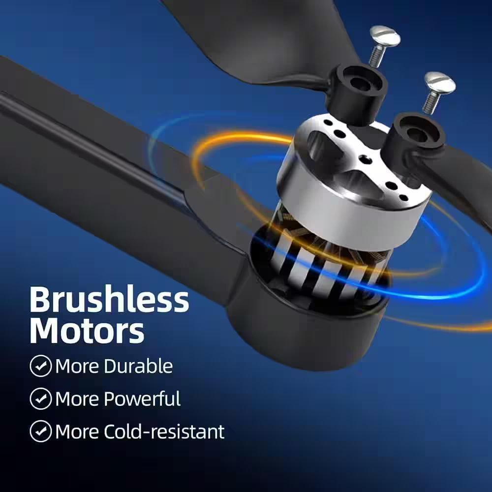 Drone with Camera for Adults Beginner Foldable 2.4 Ghz FPV Drone 249G 26-Mins Flight Time Brushless Motor, Orange Finish