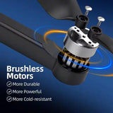 Drone with Camera for Adults Beginner Foldable 2.4 Ghz FPV Drone 249G 26-Mins Flight Time Brushless Motor, Orange Finish