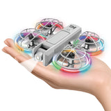 Mini Drone for Kids, Beginner-Friendly Quadcopter with 20 Colorful LED Light Modes, 3D Flips, Headless Mode, Propeller Guards, 2 Rechargeable Batteries