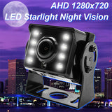 1920*1080 Recording DVR 2 Truck Backup Camera AHD Night Vision with 7" Vehicle Rear View Monitor Support SD Card