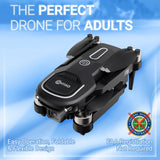 F16 Stunt Drone for Adults and Kids with 1080P Camera & Brushless Motor, 17-Minute Flight Time, Graphite