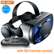 VRG Pro 3D VR Glasses Virtual Reality Full Screen Visual Wide-Angle VR Glasses Box for 5 to 7 Inch Smartphone Eyeglasses