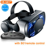 VRG Pro 3D VR Glasses Virtual Reality Full Screen Visual Wide-Angle VR Glasses Box for 5 to 7 Inch Smartphone Eyeglasses