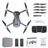 GPS Drone F194 with Camera for Adults 4K ,  Foldable Drone for Beginners with Auto Return Home, Optical Flow Positioning, Follow Me, Brushless Motor, 2 Batteries