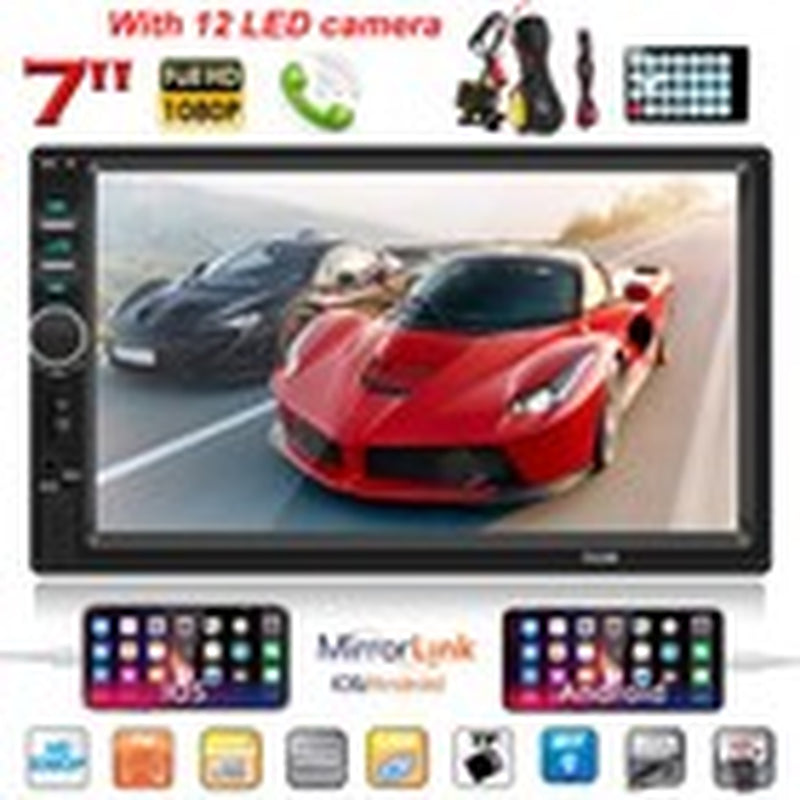 7" Radio Estereo De Pantalla Para Coche Carro Tactil Doble Din Android Bluetooth