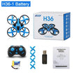 H36 Mini Rc 2.4G Drone 6-Axis Headless Mode Collision Avoidance Helicopter 360° Flipping Quadcopter Drones Children'S Toys