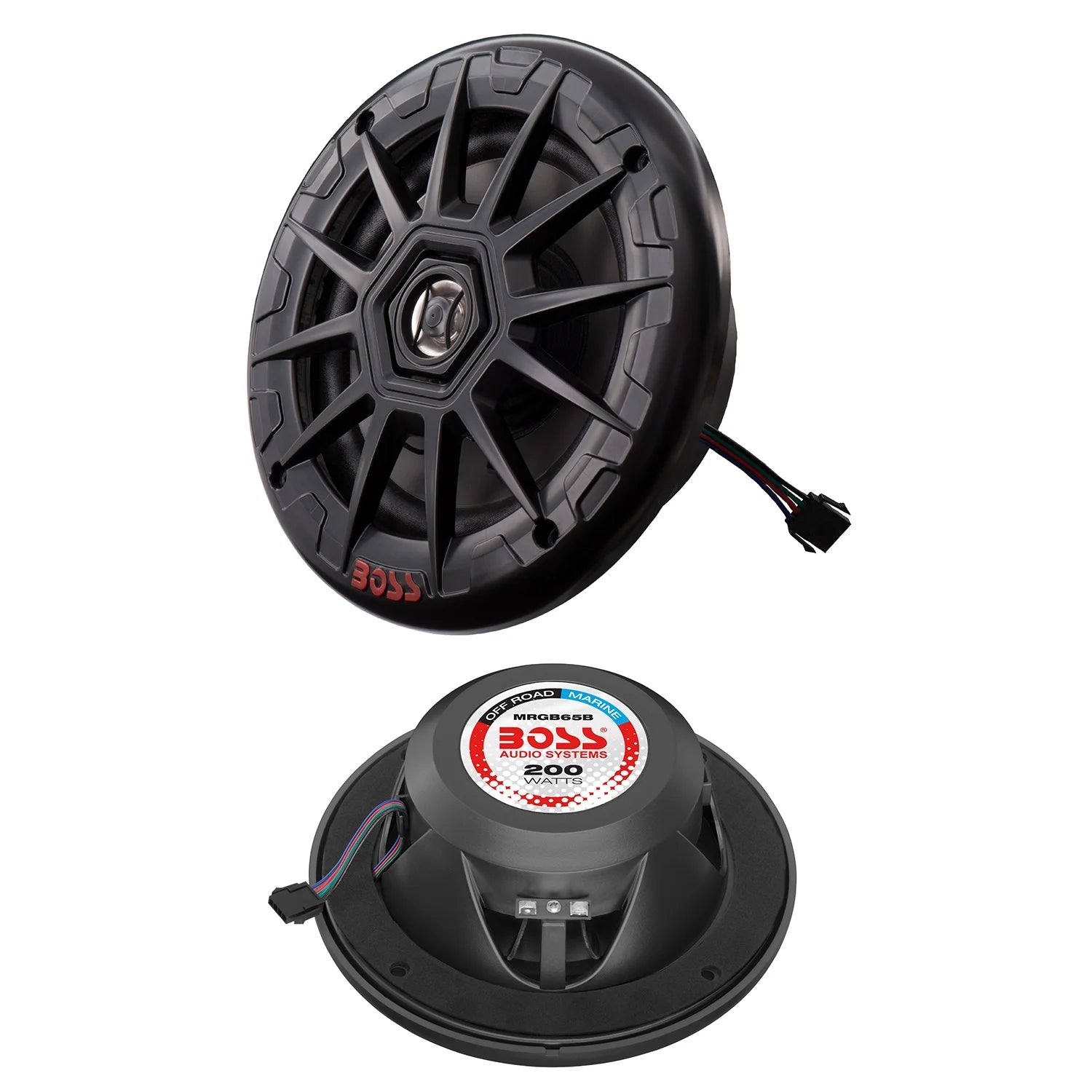 Boss Audio 6.5" MRGB65 Speakers W/Rgb Lighting - White - 200W