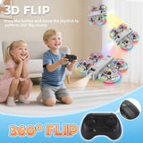 Mini Drone for Kids, Beginner-Friendly Quadcopter with 20 Colorful LED Light Modes, 3D Flips, Headless Mode, Propeller Guards, 2 Rechargeable Batteries