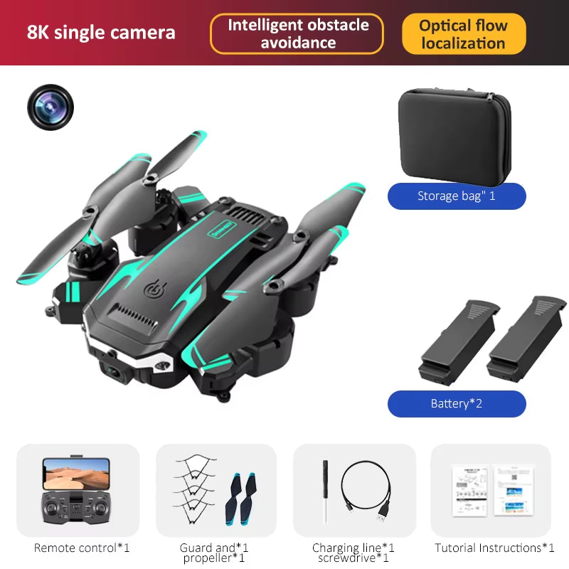 G6 PRO Drone 8K 5G GPS Drone Professional HD Aerial Photography Obstacle Avoidance Drone Four-Rotor Helicopter RC Distance 5000M