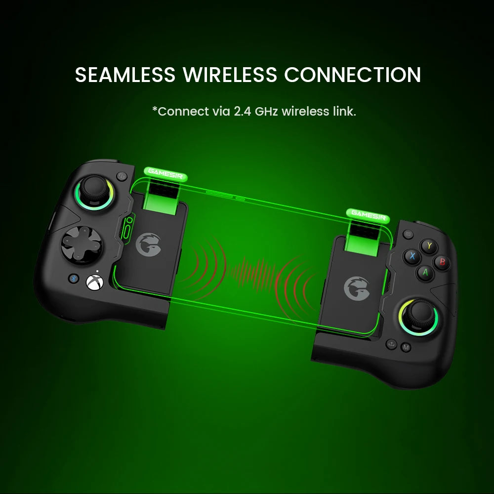 Gamesir X4 Aileron Bluetooth Mobile Phone Gamepad Xbox Authorization Gaming Controller with  Effect, Portable Joycon
