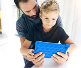 Fire 7 Tablet Case for Kids,Not Compatible with 2022 New,  Extra Thick Protective Layer Double-Layer Shockproof in Four Corners Compatible with 9/7/5Th Generation 2019/2017/2015 Release (Blue)