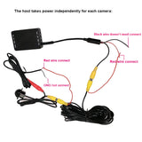 AHD CVBS Car Multiple Cameras Image Switch Control Box 2/4 Cameras for Front/Rear/Left/Right View Parking Camera System Video