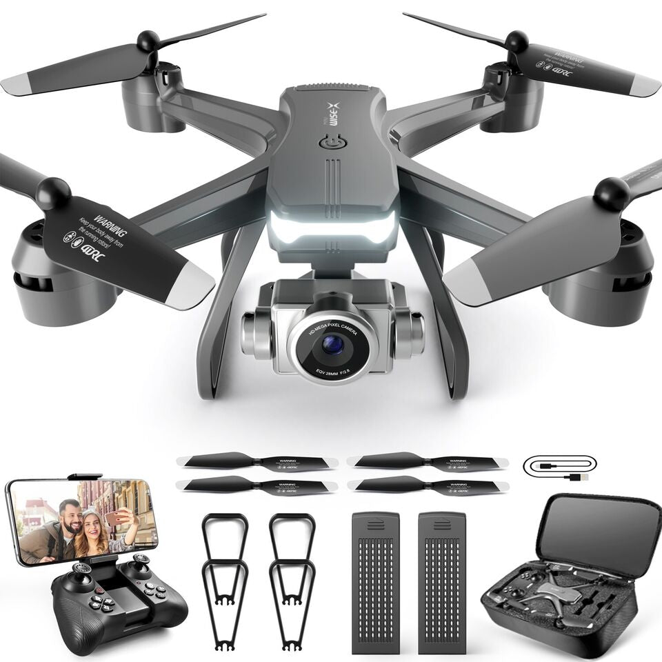 V14 Professional Drone 6K HD Dual Camera Wifi FPV Portable RC Quadcopter 2 Battery,Drones Suitable for Adults & Beginners.Logistics Is Randomly Sent by Ups,Usps,Self-Pickup.