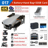 017 3-Axis Gimbal Drone 4K Camera GPS Dron Touch Screen Remote 10KM Image Transmitting 5G Wifi FPV Foldable Quadcopter New