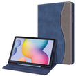 Case for Samsung Galaxy Tab S6 Lite 10.4 Inch 2024/2022/2020 with S Pen Holder, Multi-Angle Viewing Soft TPU Back Cover with Pocket Auto Wake/Sleep,Denim Indigo