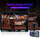Touch Screen Dash Cam 4" 1080P Dual Lens Car DVR Recorder Front and Rear Camera