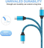 Android Charger Fast Charging, USB Wall Charger Plug Block Adapter with Fast Long Android Phone Charger Micro USB Charger Cable Cord 6Ft for Samsung Galaxy S7 S6 J3 J7 Note 5,Tablet,Kindle Fire