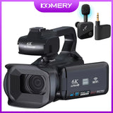 Full 4K Professional Video Camera 64MP Wifi Camcorder Digital Cameras Streaming Camera Auto Focus Camcorders 4.0"Touch
