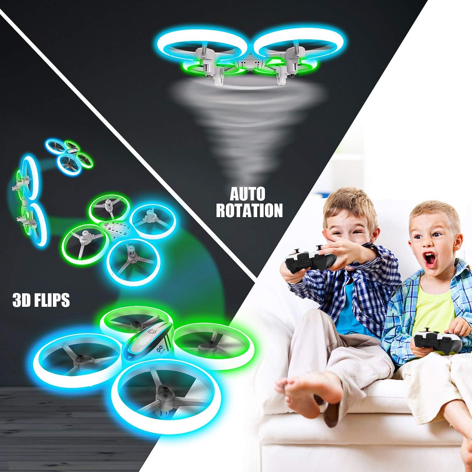 Q9S Drones for Kids,Rc Drone with Altitude Hold and Headless Mode,Quadcopte