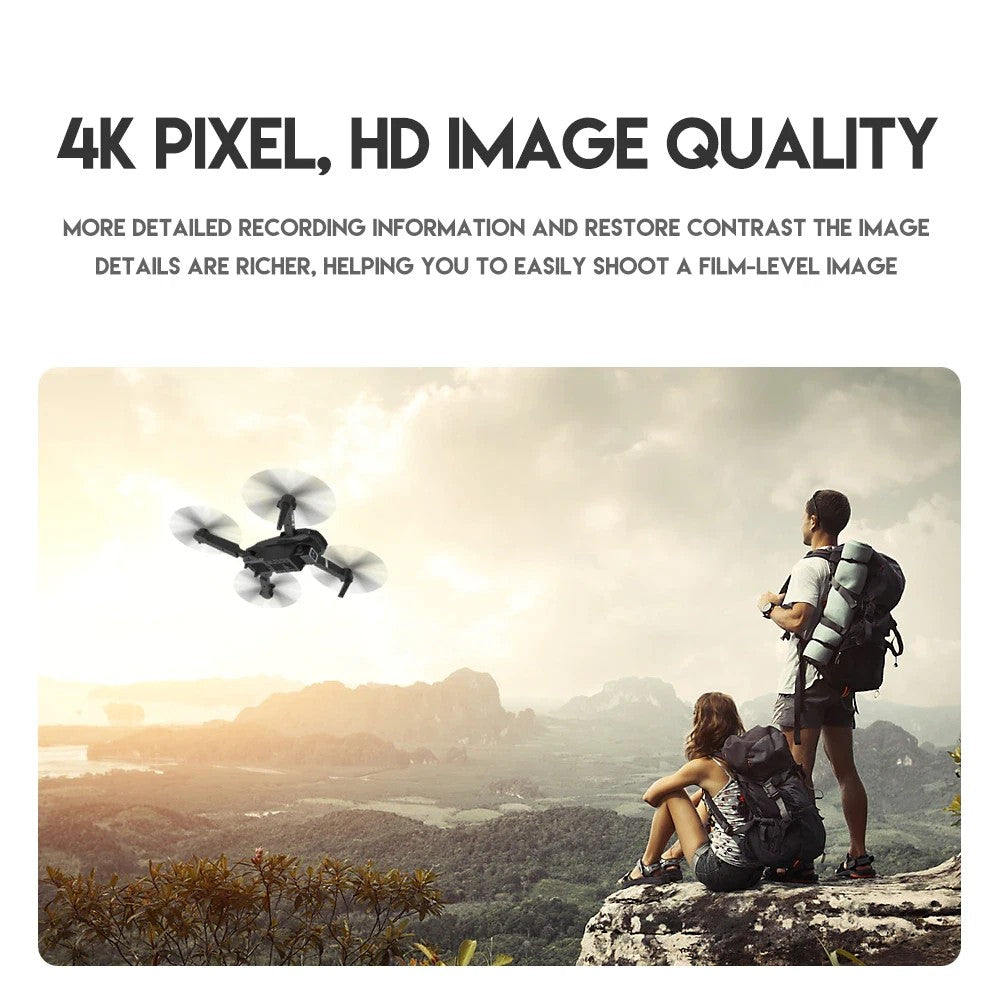 2025 New RC Drone with 4K HD Dual Camera Wifi FPV Foldable Quadcopter +4 Battery