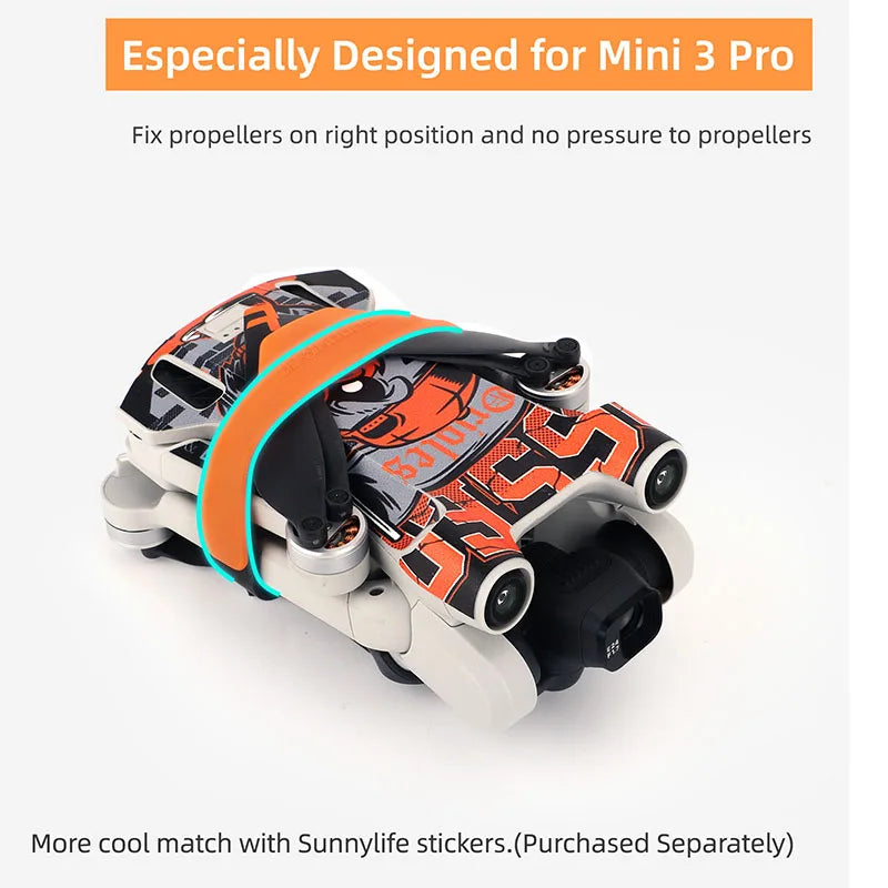 For  Mini 3 Pro Propeller Bottom Holder Wings Fixed Stabilizers Protective Prop Blades Strap for Mini 3 Pro Drone Accessories