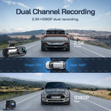 Dash Cam,1080P Car Camera 3” LCD Screen,170° Wide Angle,Wdr,G-Sensor, SD Card(Not Include),Black