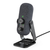 Audio GO Talk USB Desktop Microphone with Dual Condensers for Studio Quality Recordings and Broadcasts