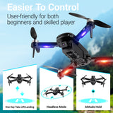 F16 Stunt Drone for Adults and Kids with 1080P Camera & Brushless Motor, 17-Minute Flight Time, Graphite