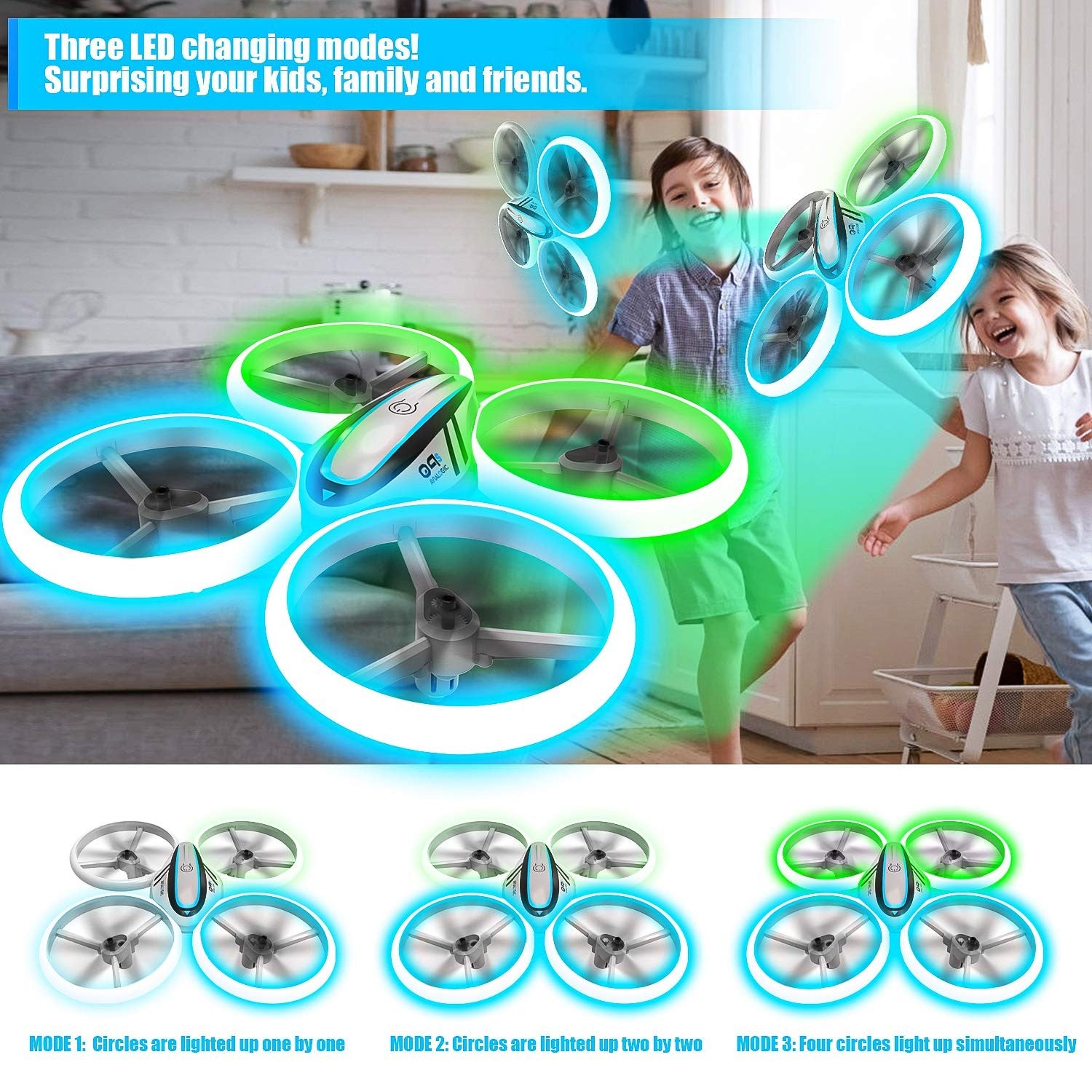 Q9S Drones for Kids,Rc Drone with Altitude Hold and Headless Mode,Quadcopte