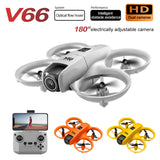 V66 Mini Drone with Camera 4K HD Wifi FPV Drone Obstacle Avoidance Pocket Remote Control Helicopter Quadcopter Gift for Kids Toy