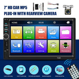 7" Radio Estereo De Pantalla Para Coche Carro Tactil Doble Din Android Bluetooth