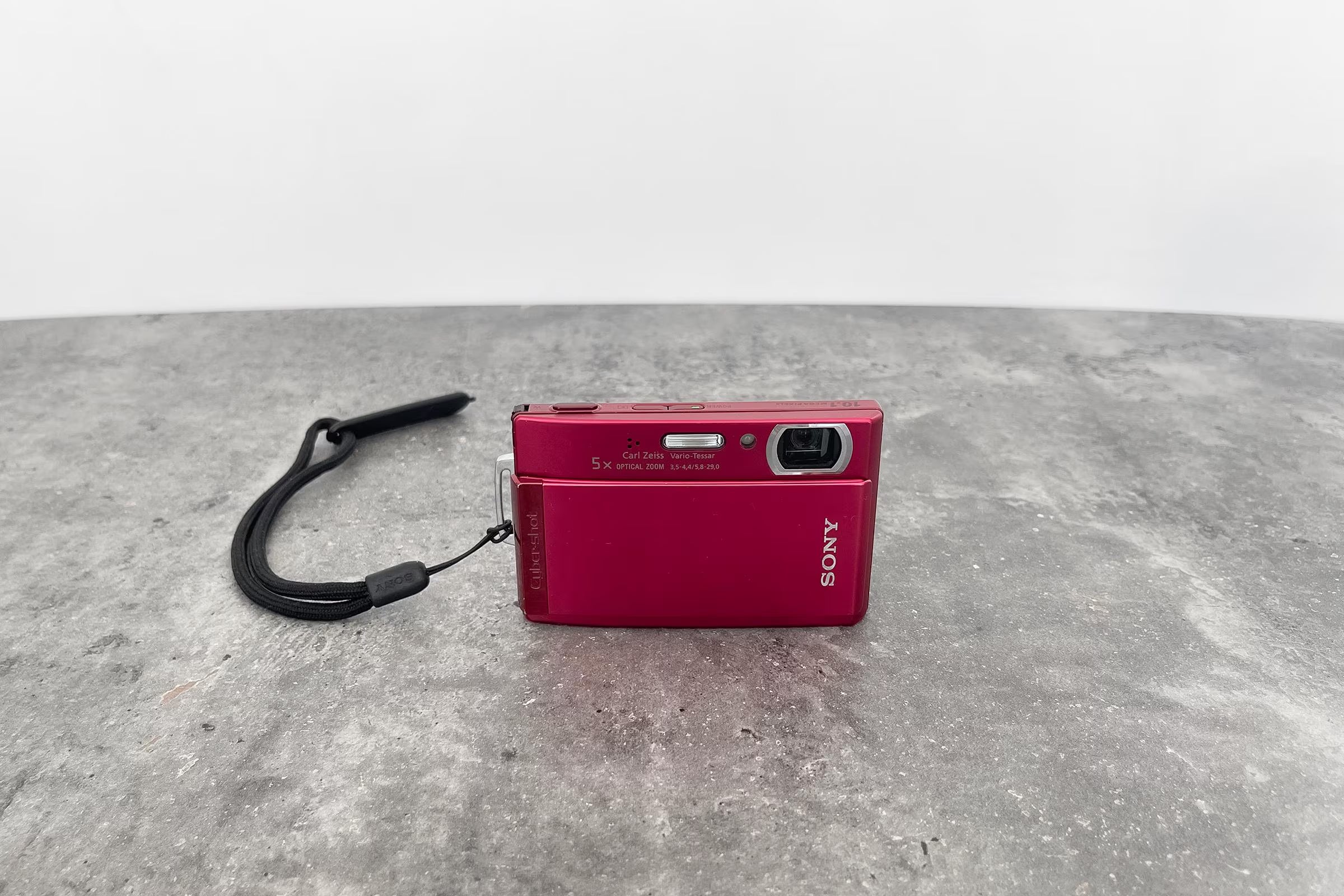 Red Sony DSC-T300 Digital Camera - Vintage Cyber-Shot