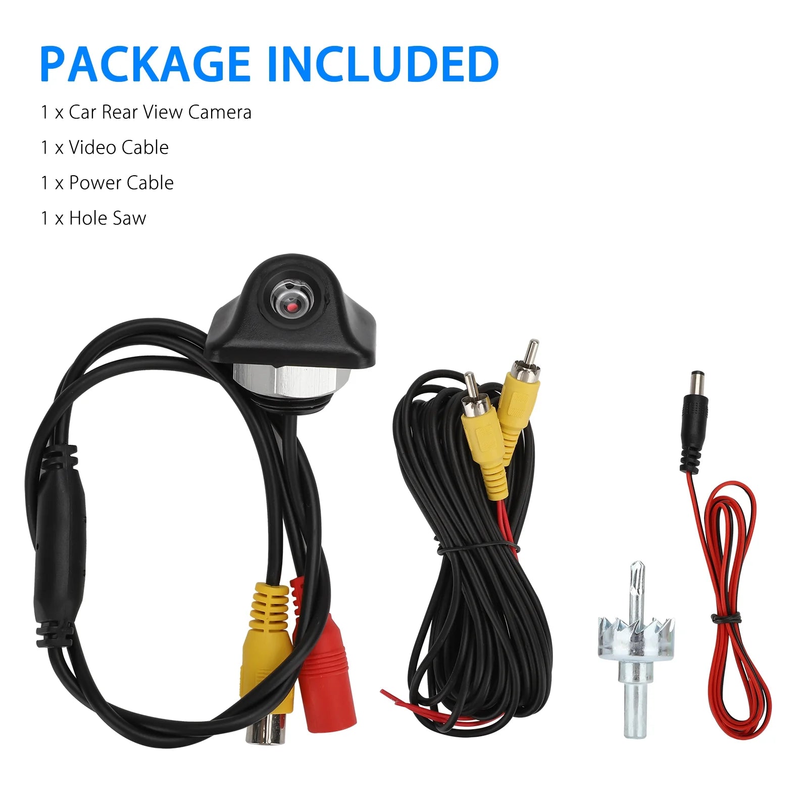 HD Reversing Camera,  170 Degrees Wide Angle Vehicle Rear View Reverse Cam, Reverse Backup Camera with Night Vision, Waterproof Car Rear View Parking Camera Monitor for 12V Truck SUV RV