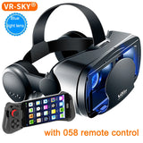 VRG Pro 3D VR Glasses Virtual Reality Full Screen Visual Wide-Angle VR Glasses Box for 5 to 7 Inch Smartphone Eyeglasses