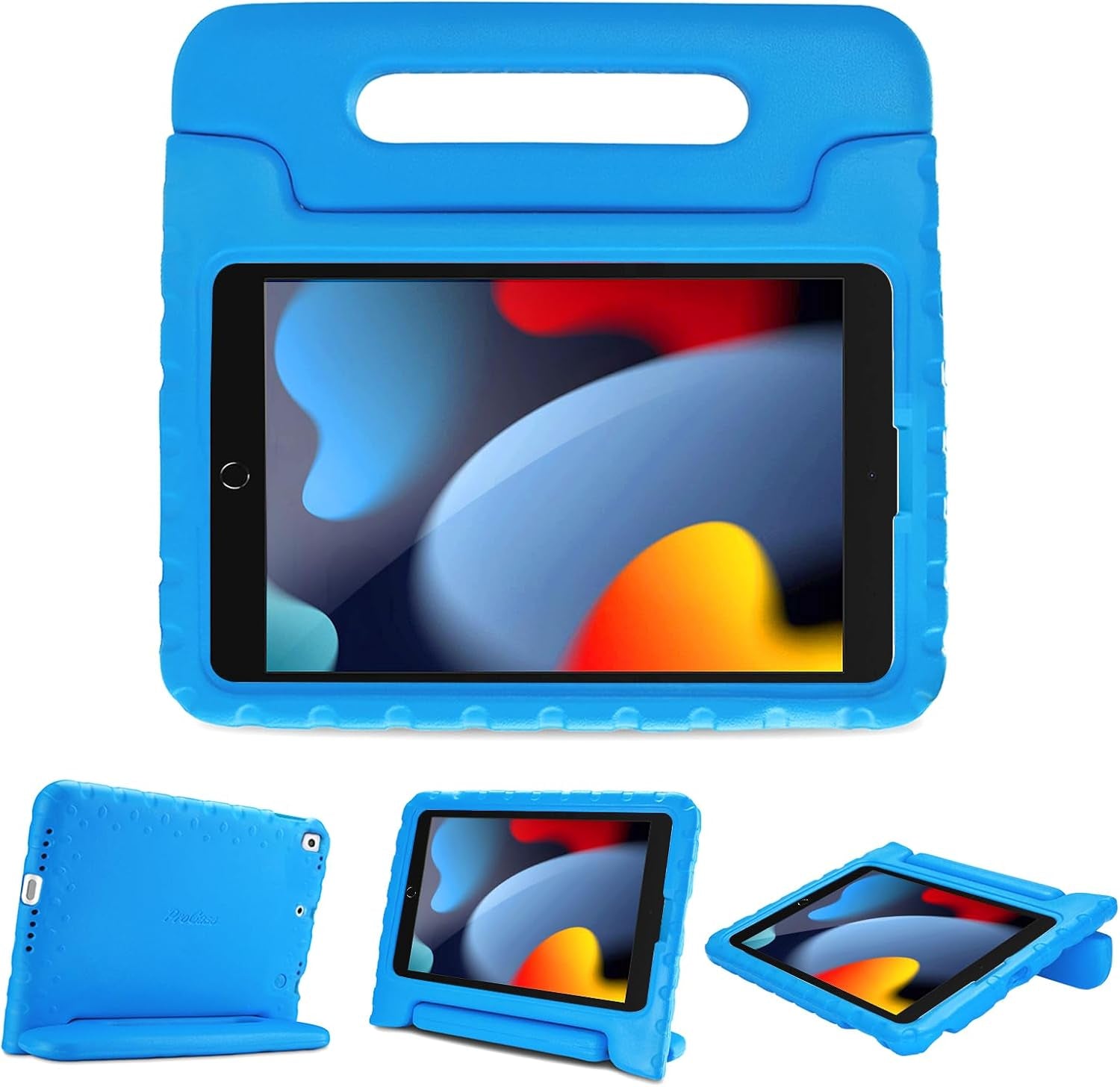 Kids Case for Ipad 9Th Generation/Ipad 8/Ipad 7, Ipad 10.2 Case 2021 2020 2019/Ipad Air 10.5/Ipad Pro 10.5 Kids Case, Shockproof Lightweight Case with Convertible Handle -Blue | 2021