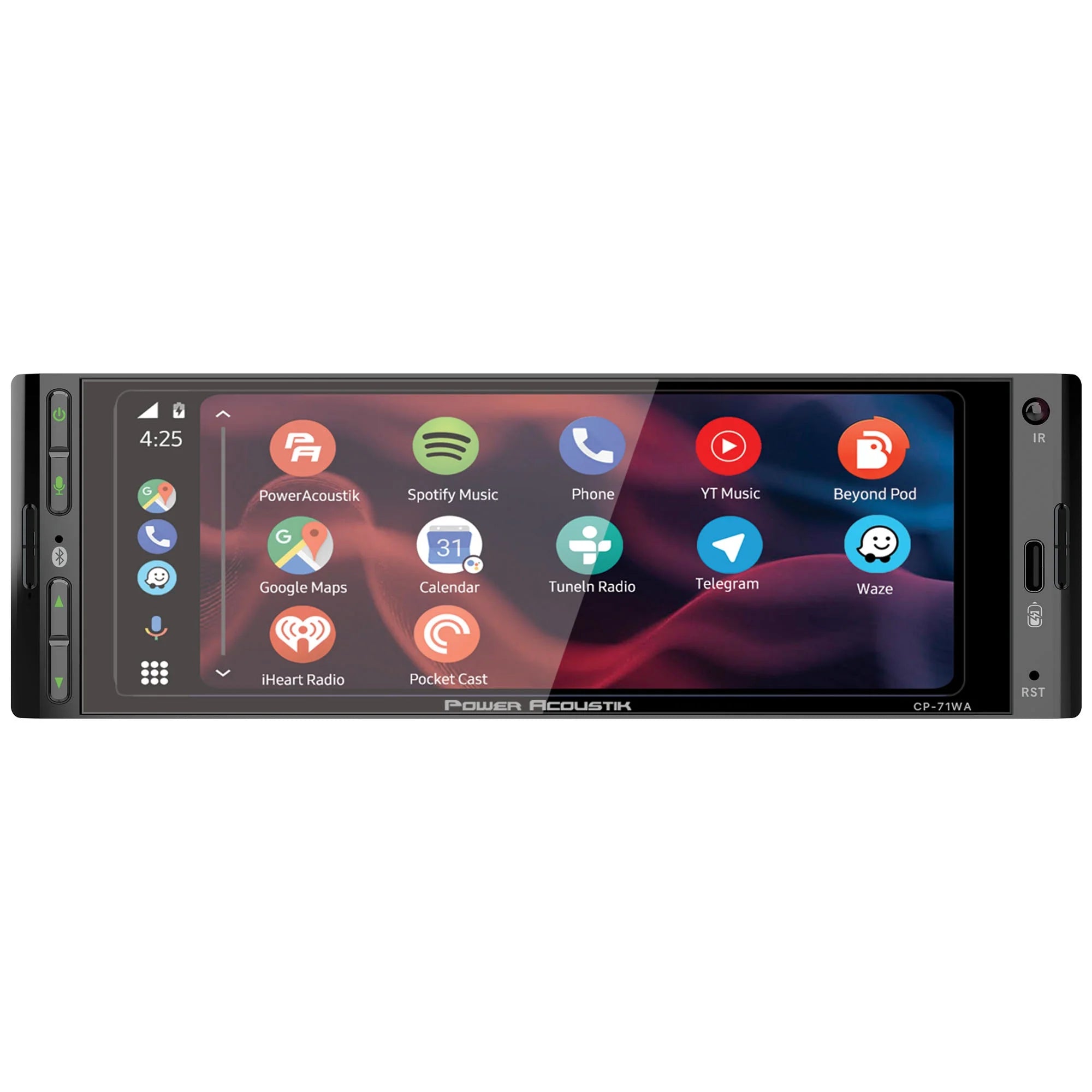 CP-71WA Single DIN 6.5" Color Touchscreen Car Stereo with Bluetooth Connected Apple Carplay + Android Auto