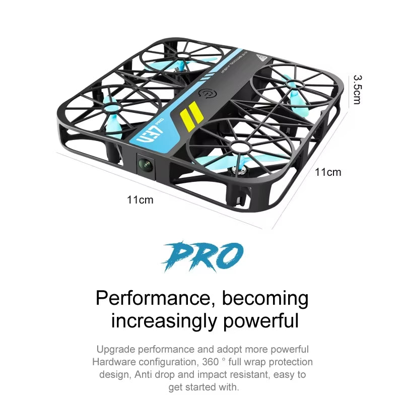 V37 Pro Mini Drone with Camera 4K HD Wifi FPV Drone Pocket Remote Control Helicopter Quadcopter Christmas Gift for Kids