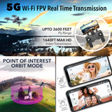 F24 Pro GPS Drone with Camera, 4K RC Drone with 30-Min Flight and 1600 Ft Range, Foldable, Black
