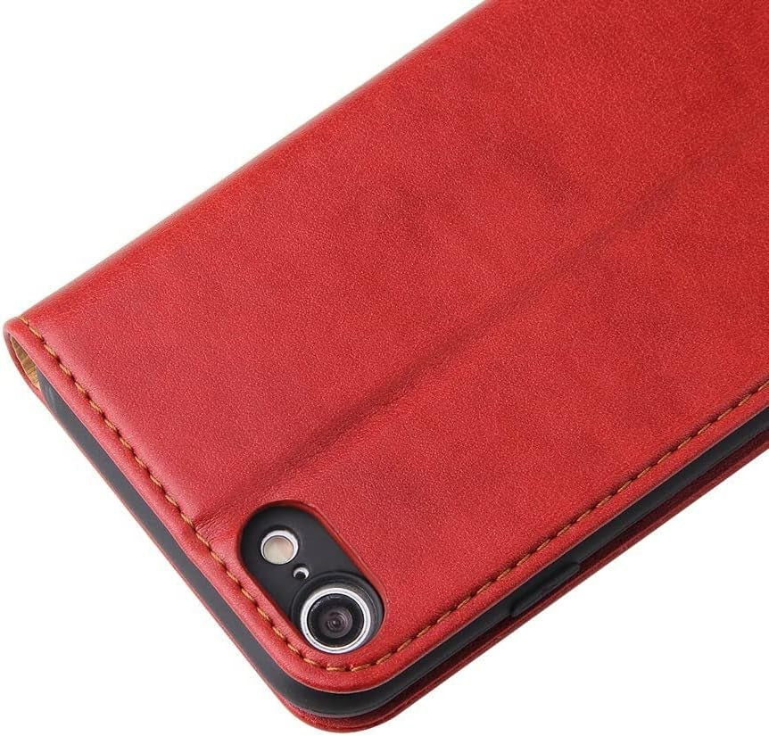Wallet Case for Iphone SE 2020,For Iphone 7,Iphone 8 Case,Premium Magnetic Wallet PU Leather with Stand Card Holders Folio Flip Cover for Iphone 7/Iphone 8/Iphone SE 2020-Red