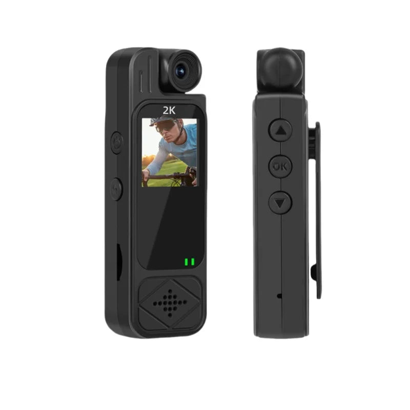 Portable Camera 2K Mini Sports Camera Digital Video Recorder Worn Police Small Bodycam Infrared Night Vision Sports DV Camcorder