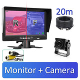 2CH 1920*1080P 7 Inch IPS Screen Car Truck Bus AHD DVR Monitor with Digital Video Recorder for Front Rear Reverse Backup Camera