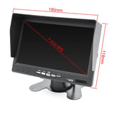 2CH 1920*1080P 7 Inch IPS Screen Car Truck Bus AHD DVR Monitor with Digital Video Recorder for Front Rear Reverse Backup Camera