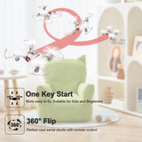 X20 Mini Drone RC Nano Quadcopter with Auto Hovering 3D Flip(White)