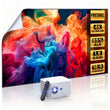 Built in Streaming Smart Projector and Fresnel 85% Alr Screen, Daylight Screen 100% Srgb Support 8K/4K, Home Projector Wifi 6 Bluetooth 5.4